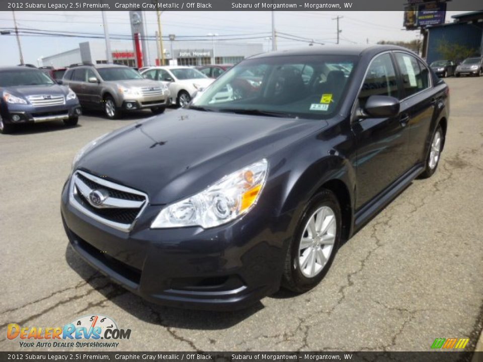 2012 Subaru Legacy 2.5i Premium Graphite Gray Metallic / Off Black Photo #3