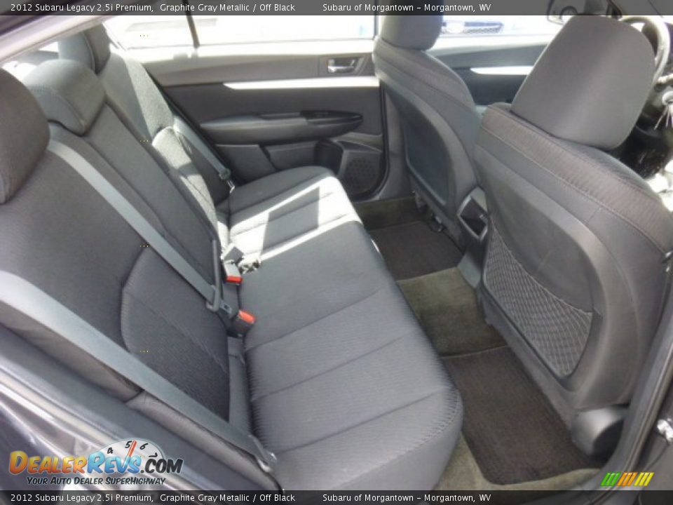 2012 Subaru Legacy 2.5i Premium Graphite Gray Metallic / Off Black Photo #5