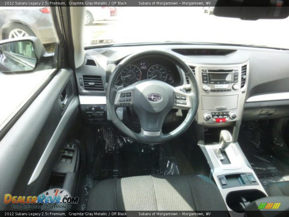 2012 Subaru Legacy 2.5i Premium Graphite Gray Metallic / Off Black Photo #6