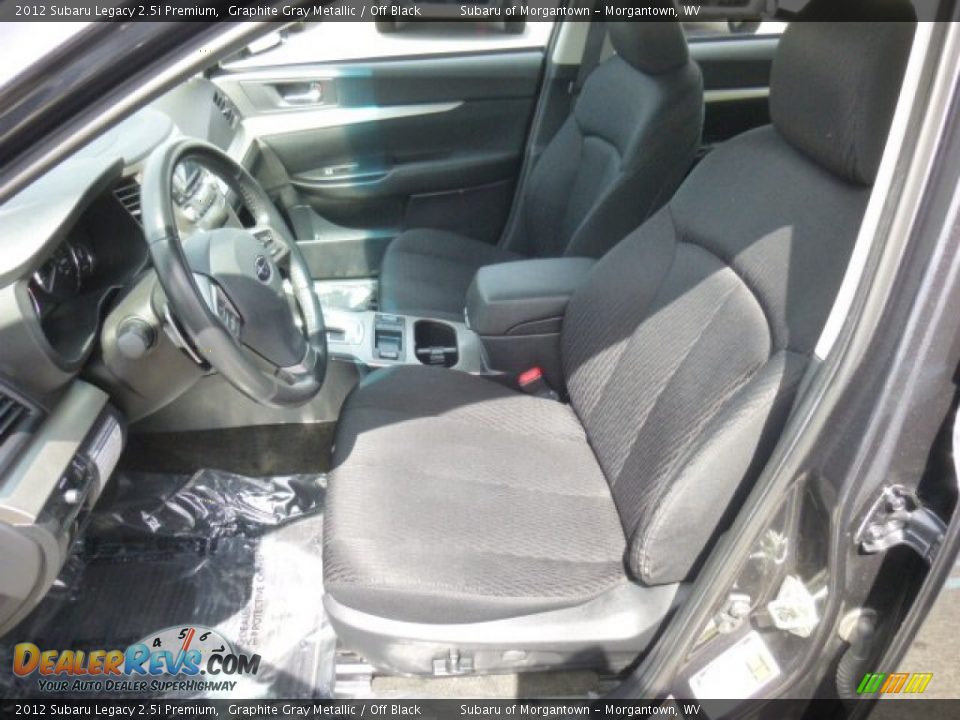 2012 Subaru Legacy 2.5i Premium Graphite Gray Metallic / Off Black Photo #7