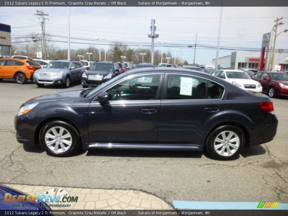 2012 Subaru Legacy 2.5i Premium Graphite Gray Metallic / Off Black Photo #8