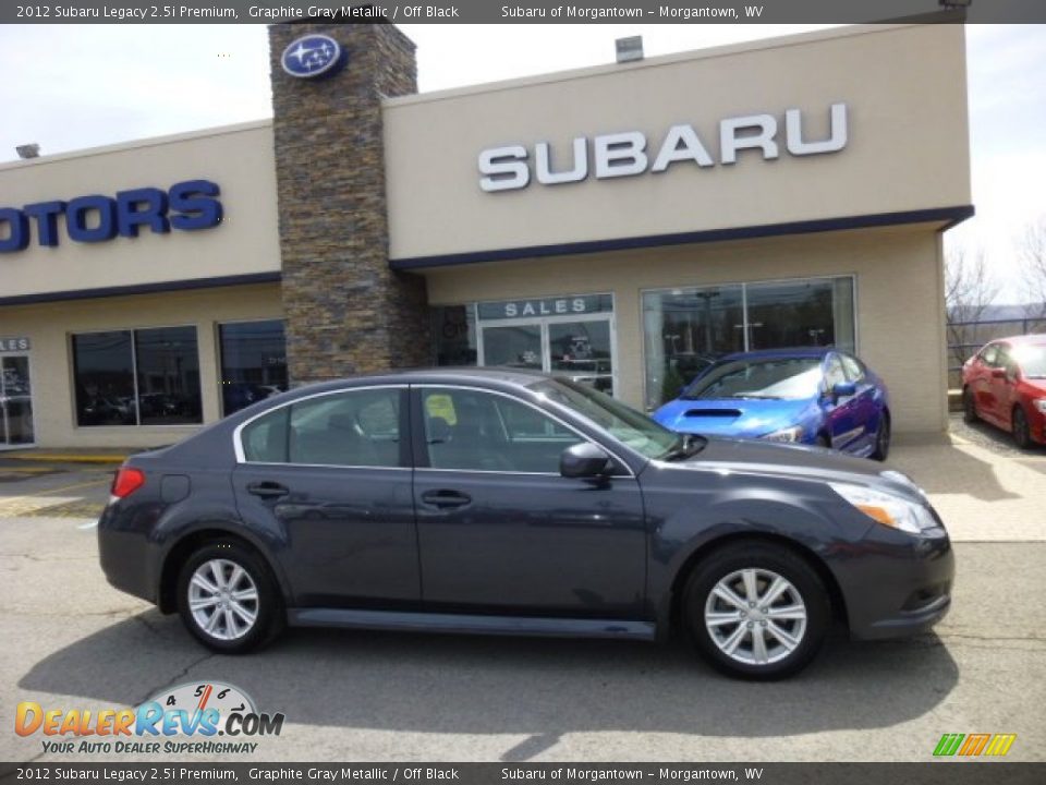 2012 Subaru Legacy 2.5i Premium Graphite Gray Metallic / Off Black Photo #12
