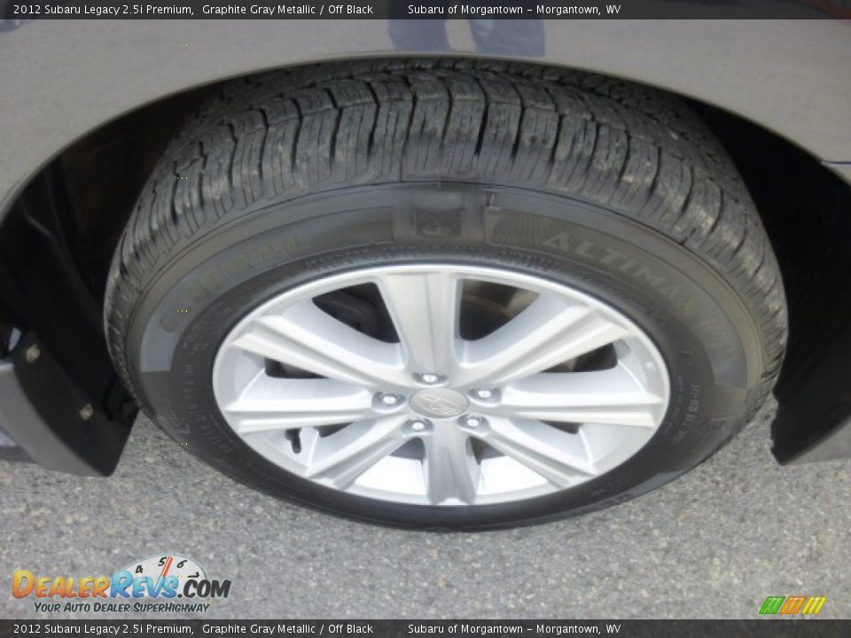 2012 Subaru Legacy 2.5i Premium Graphite Gray Metallic / Off Black Photo #13