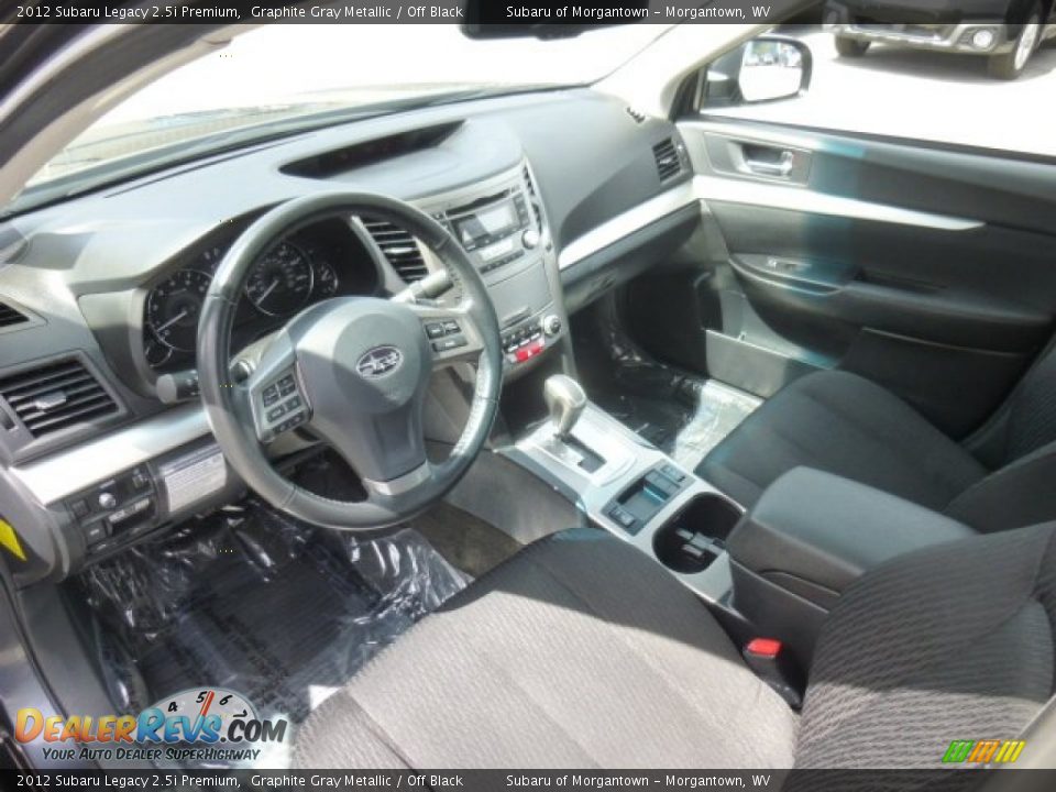 2012 Subaru Legacy 2.5i Premium Graphite Gray Metallic / Off Black Photo #15