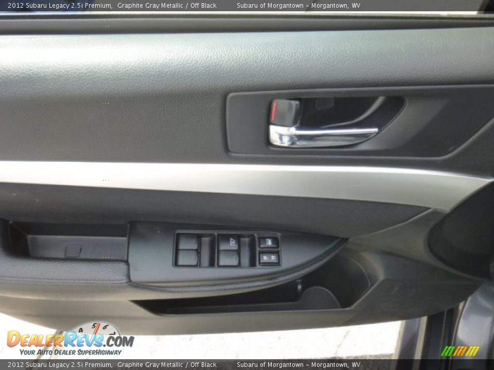 2012 Subaru Legacy 2.5i Premium Graphite Gray Metallic / Off Black Photo #16