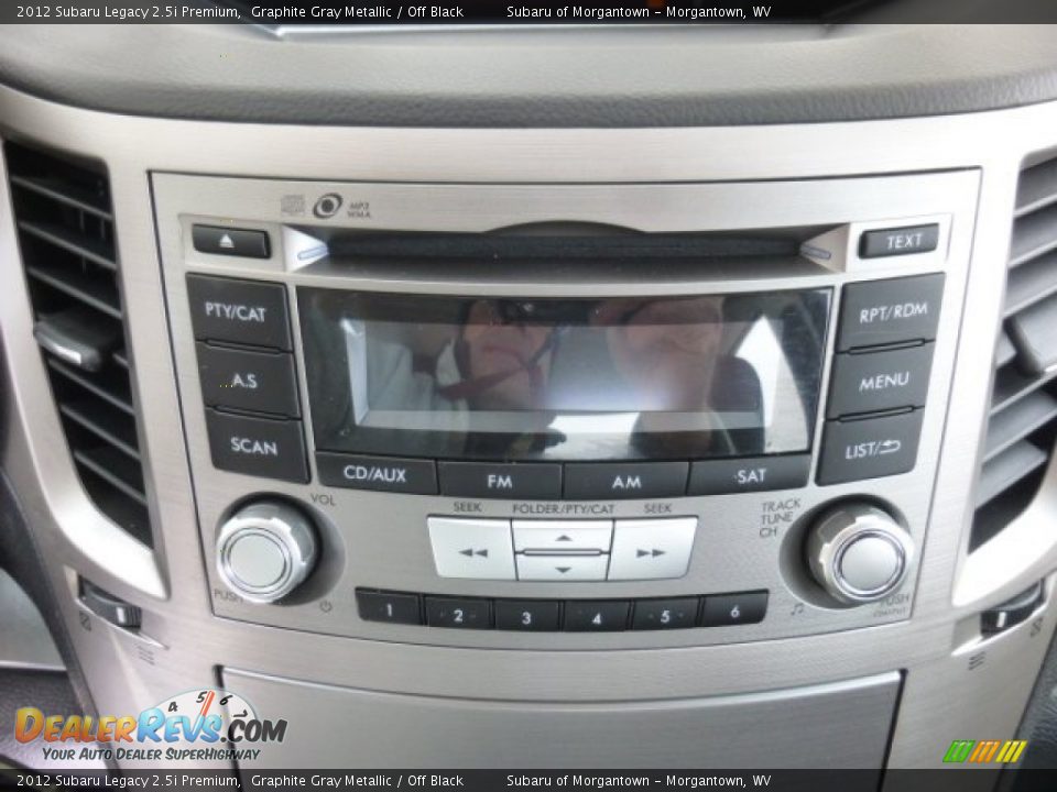 2012 Subaru Legacy 2.5i Premium Graphite Gray Metallic / Off Black Photo #19
