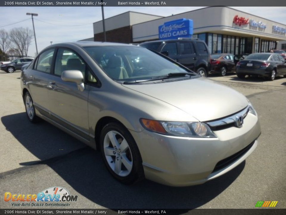 2006 Honda Civic EX Sedan Shoreline Mist Metallic / Ivory Photo #1