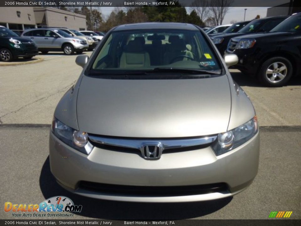 2006 Honda Civic EX Sedan Shoreline Mist Metallic / Ivory Photo #2