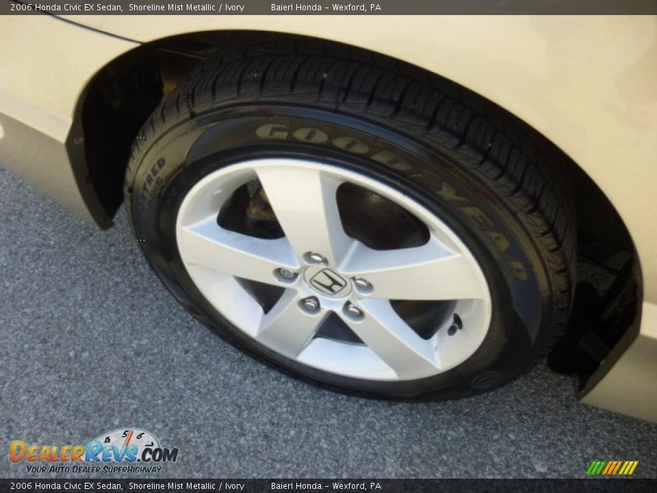 2006 Honda Civic EX Sedan Shoreline Mist Metallic / Ivory Photo #9