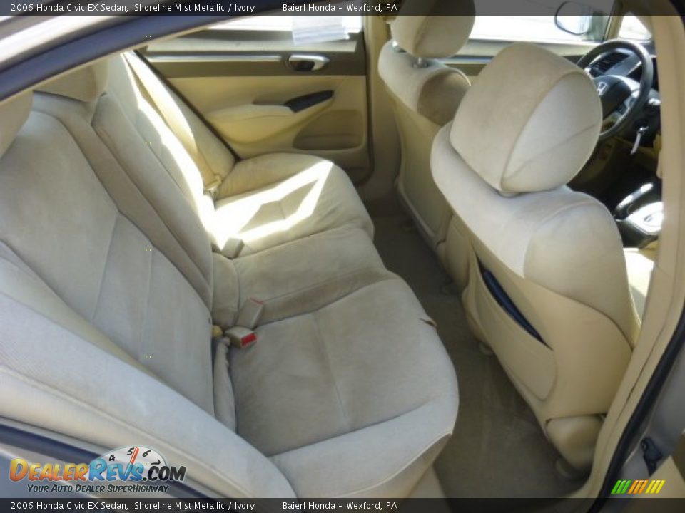 2006 Honda Civic EX Sedan Shoreline Mist Metallic / Ivory Photo #12