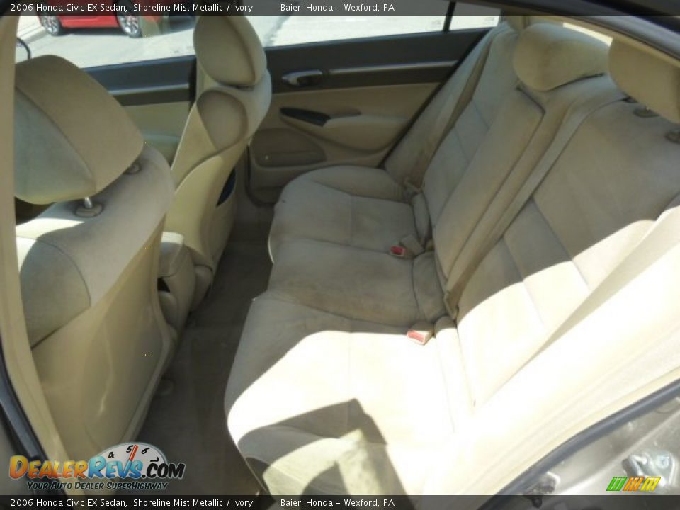 2006 Honda Civic EX Sedan Shoreline Mist Metallic / Ivory Photo #13