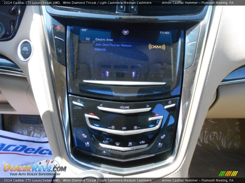 2014 Cadillac CTS Luxury Sedan AWD White Diamond Tricoat / Light Cashmere/Medium Cashmere Photo #12