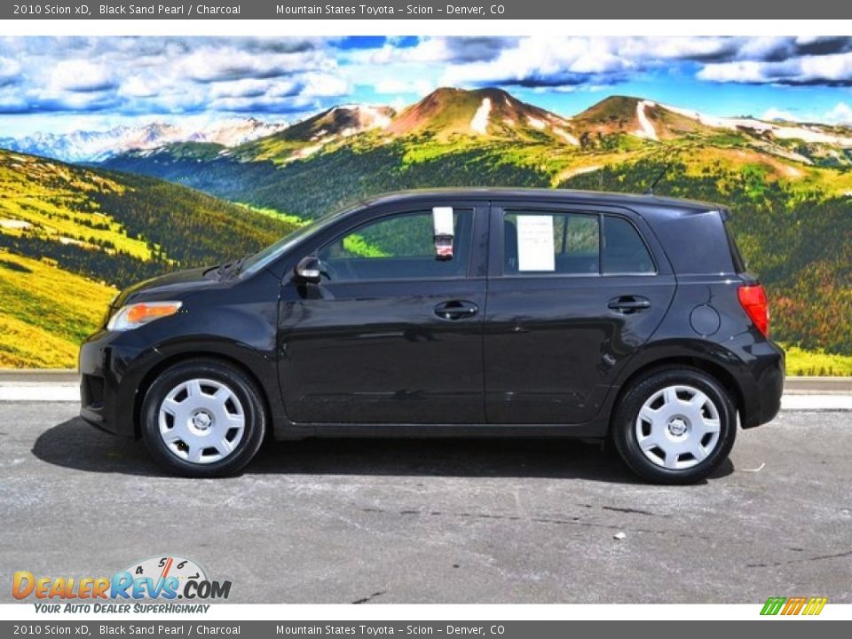 2010 Scion xD Black Sand Pearl / Charcoal Photo #6