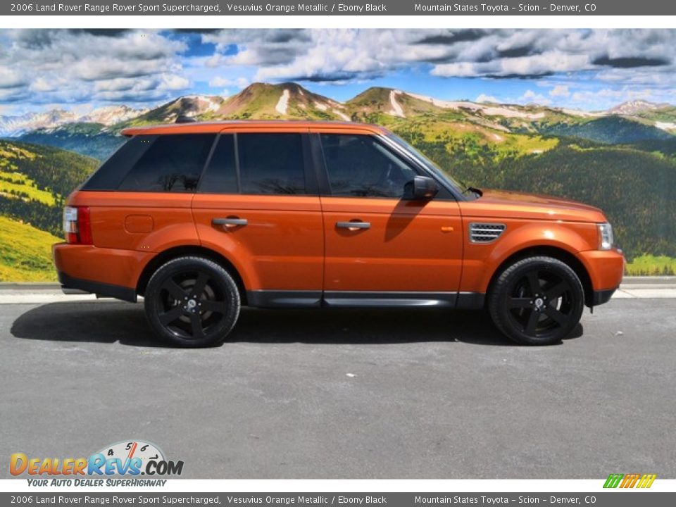 2006 Land Rover Range Rover Sport Supercharged Vesuvius Orange Metallic / Ebony Black Photo #2