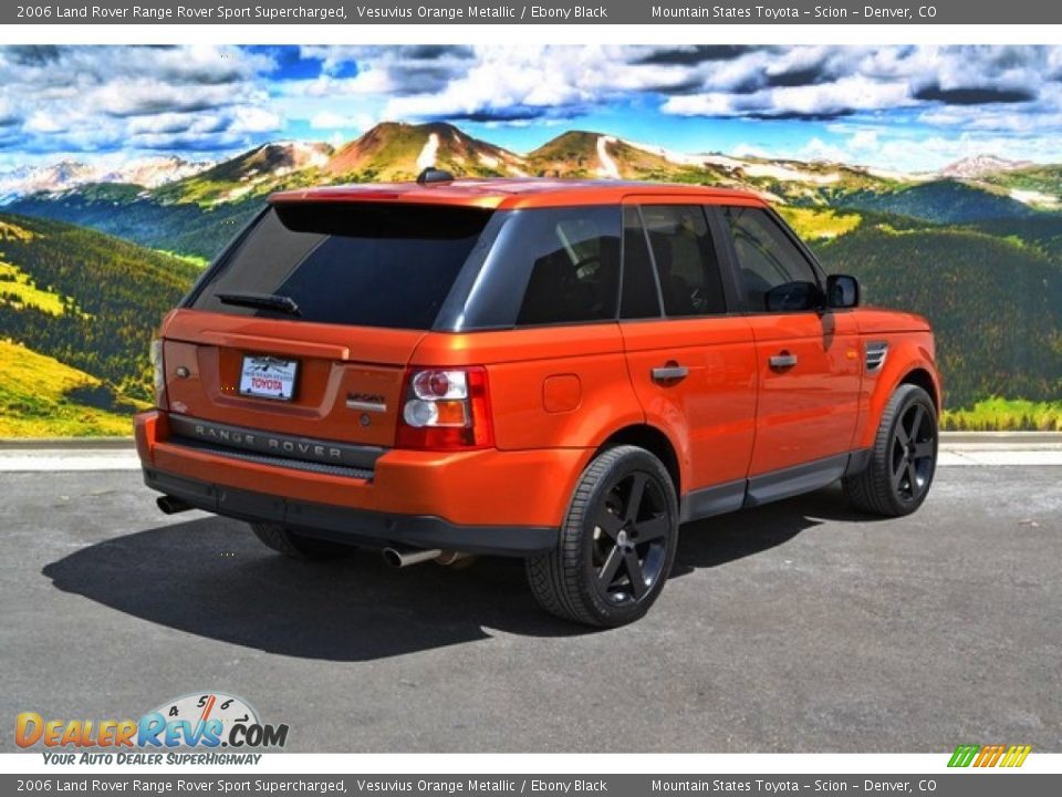 2006 Land Rover Range Rover Sport Supercharged Vesuvius Orange Metallic / Ebony Black Photo #3
