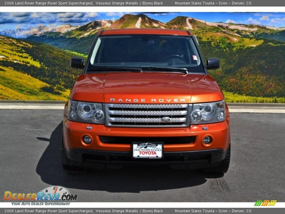 2006 Land Rover Range Rover Sport Supercharged Vesuvius Orange Metallic / Ebony Black Photo #4