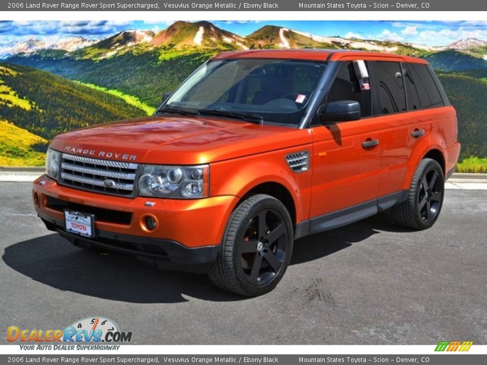 2006 Land Rover Range Rover Sport Supercharged Vesuvius Orange Metallic / Ebony Black Photo #5
