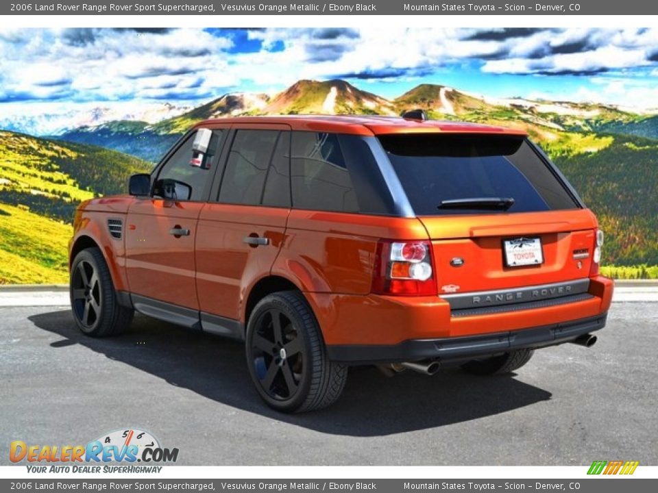 2006 Land Rover Range Rover Sport Supercharged Vesuvius Orange Metallic / Ebony Black Photo #7