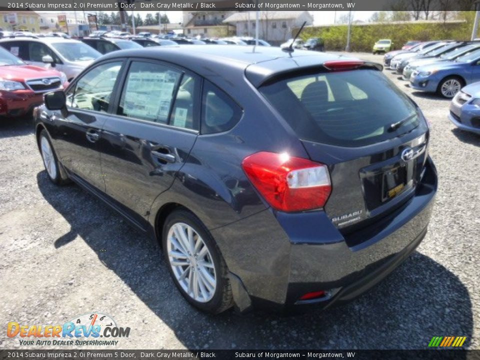 2014 Subaru Impreza 2.0i Premium 5 Door Dark Gray Metallic / Black Photo #5