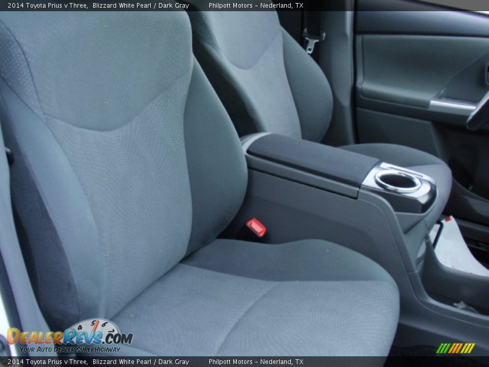 2014 Toyota Prius v Three Blizzard White Pearl / Dark Gray Photo #19