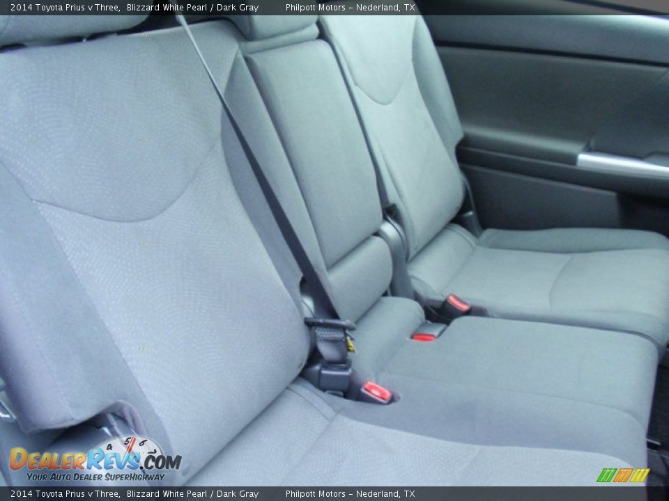 2014 Toyota Prius v Three Blizzard White Pearl / Dark Gray Photo #21