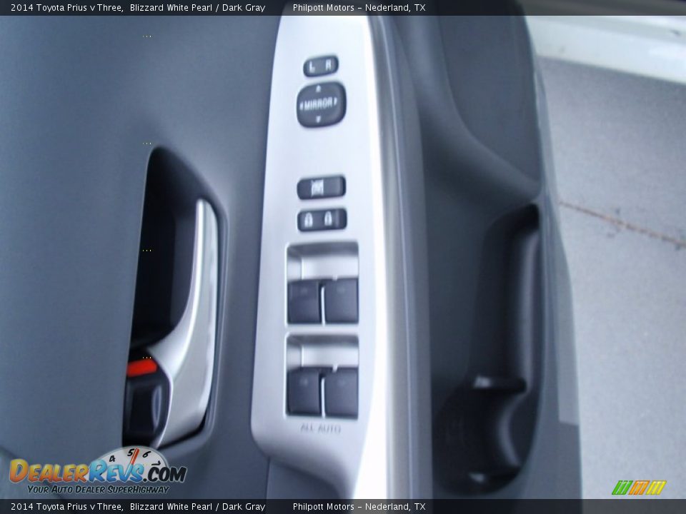 2014 Toyota Prius v Three Blizzard White Pearl / Dark Gray Photo #24