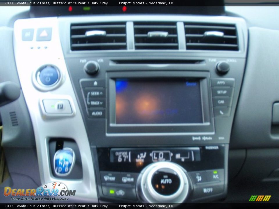 2014 Toyota Prius v Three Blizzard White Pearl / Dark Gray Photo #26