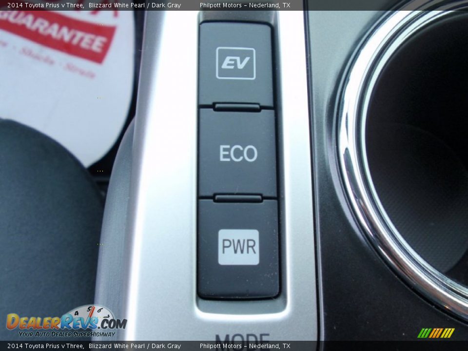 2014 Toyota Prius v Three Blizzard White Pearl / Dark Gray Photo #27