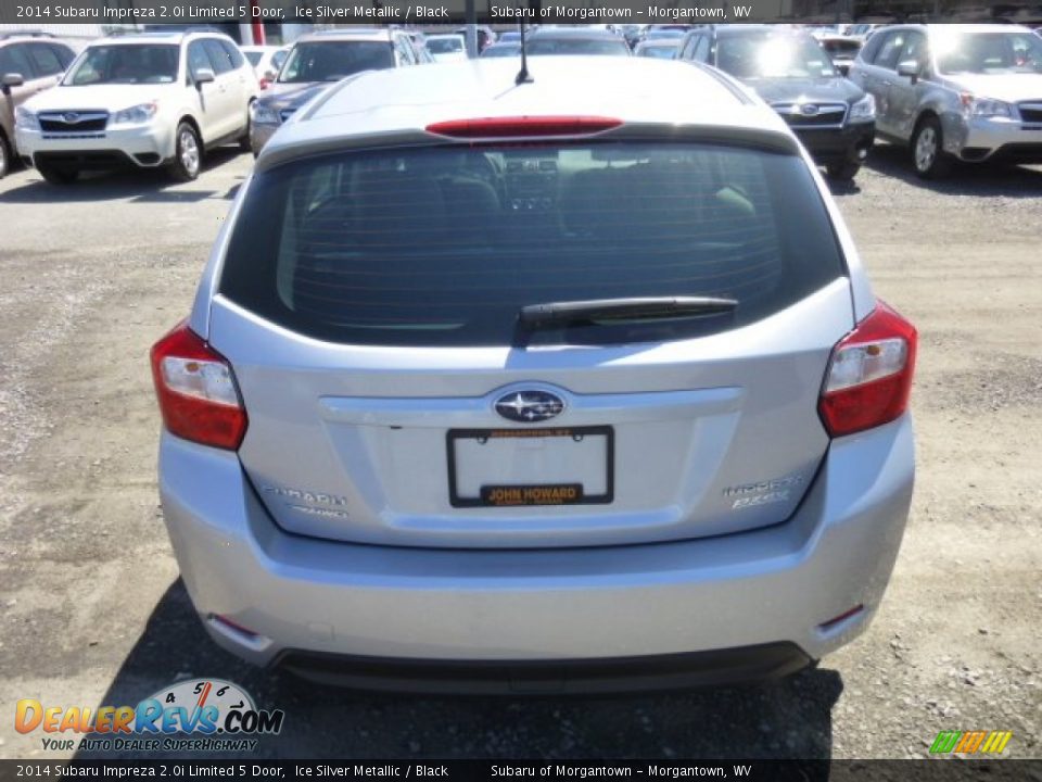 2014 Subaru Impreza 2.0i Limited 5 Door Ice Silver Metallic / Black Photo #6
