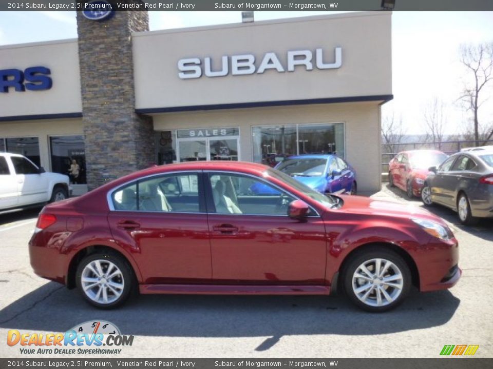 2014 Subaru Legacy 2.5i Premium Venetian Red Pearl / Ivory Photo #8