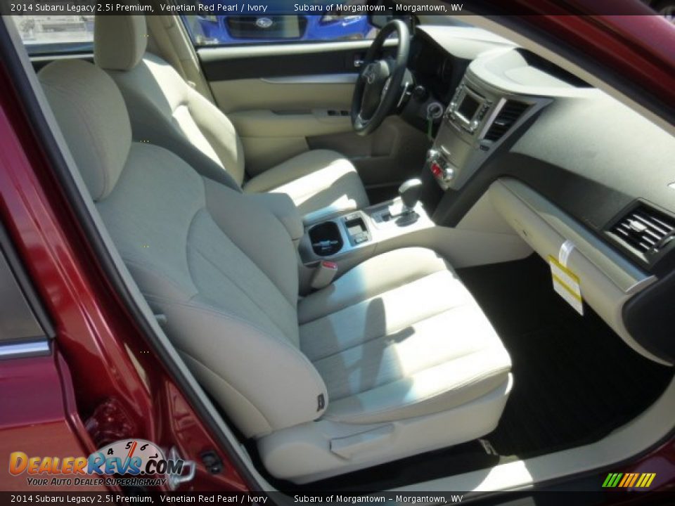 2014 Subaru Legacy 2.5i Premium Venetian Red Pearl / Ivory Photo #10