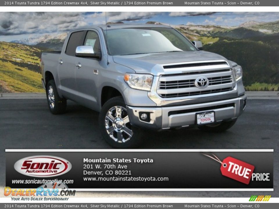 2014 Toyota Tundra 1794 Edition Crewmax 4x4 Silver Sky Metallic / 1794 Edition Premium Brown Photo #1