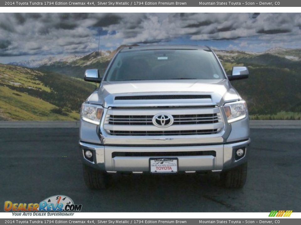 2014 Toyota Tundra 1794 Edition Crewmax 4x4 Silver Sky Metallic / 1794 Edition Premium Brown Photo #2