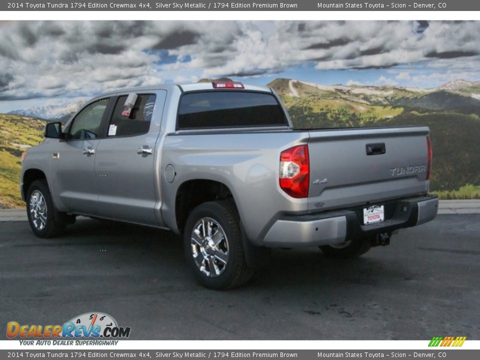 2014 Toyota Tundra 1794 Edition Crewmax 4x4 Silver Sky Metallic / 1794 Edition Premium Brown Photo #3