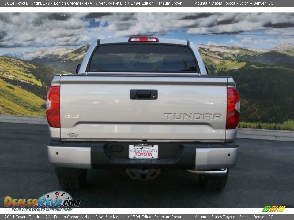 2014 Toyota Tundra 1794 Edition Crewmax 4x4 Silver Sky Metallic / 1794 Edition Premium Brown Photo #4