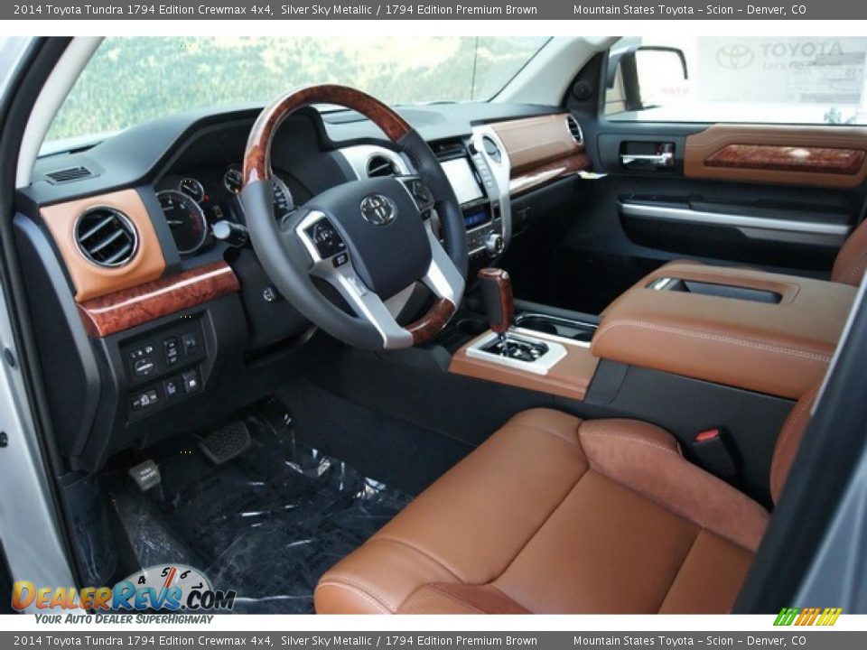 2014 Toyota Tundra 1794 Edition Crewmax 4x4 Silver Sky Metallic / 1794 Edition Premium Brown Photo #5