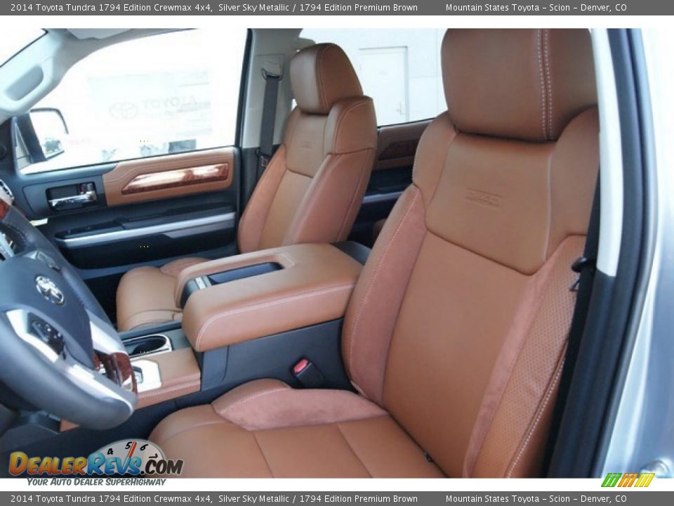 2014 Toyota Tundra 1794 Edition Crewmax 4x4 Silver Sky Metallic / 1794 Edition Premium Brown Photo #6
