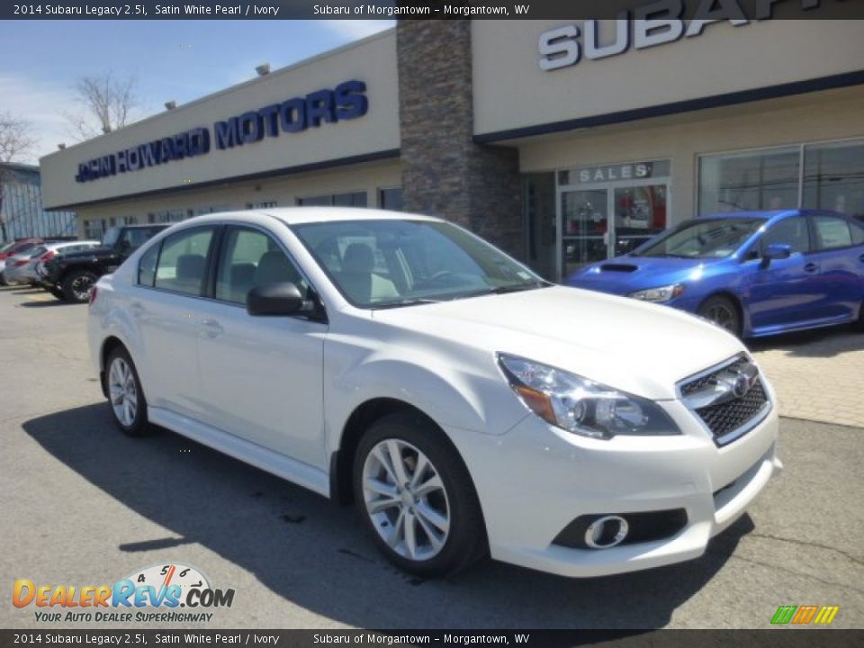 2014 Subaru Legacy 2.5i Satin White Pearl / Ivory Photo #1