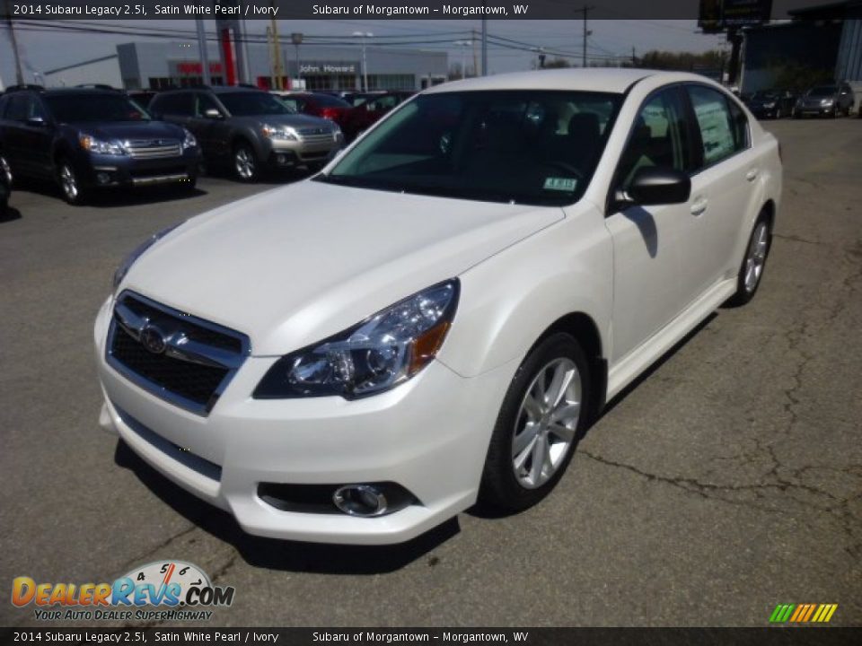2014 Subaru Legacy 2.5i Satin White Pearl / Ivory Photo #3