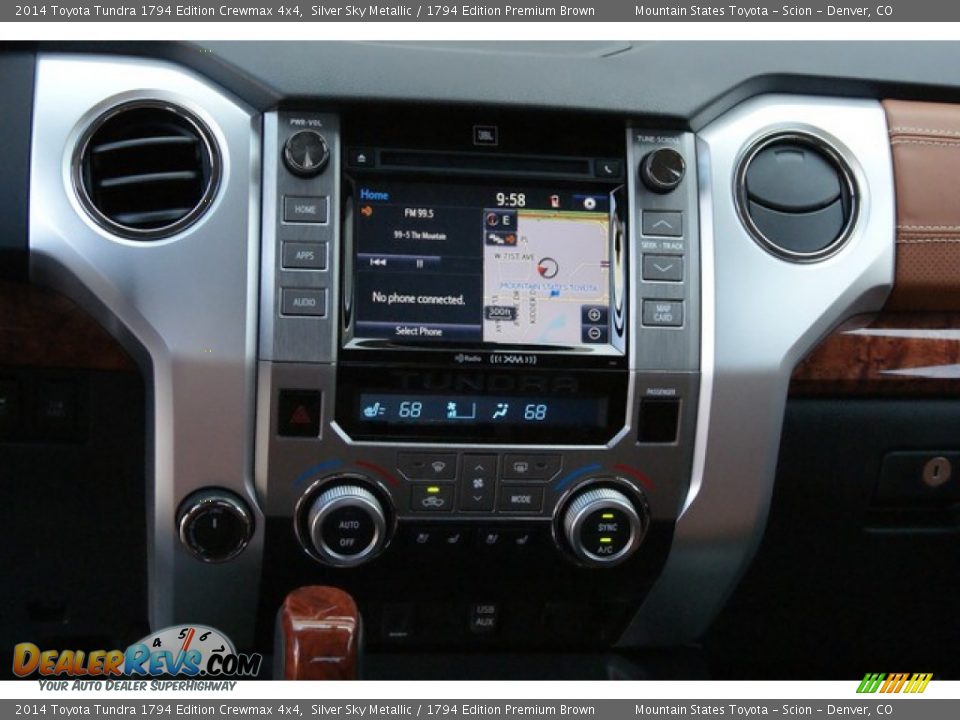 2014 Toyota Tundra 1794 Edition Crewmax 4x4 Silver Sky Metallic / 1794 Edition Premium Brown Photo #8