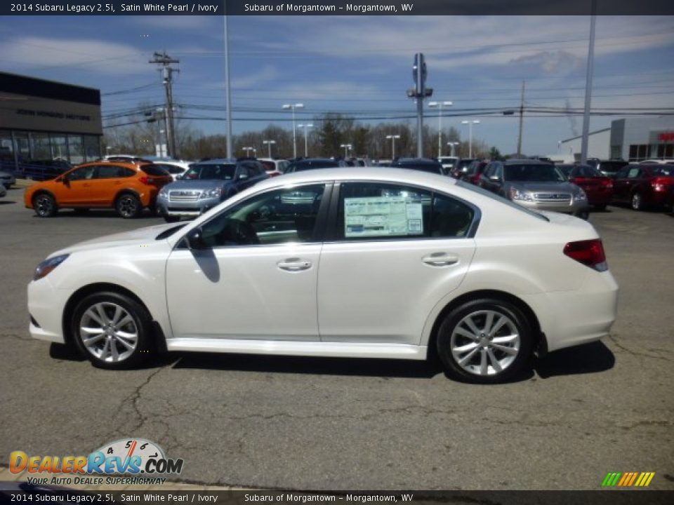 2014 Subaru Legacy 2.5i Satin White Pearl / Ivory Photo #4