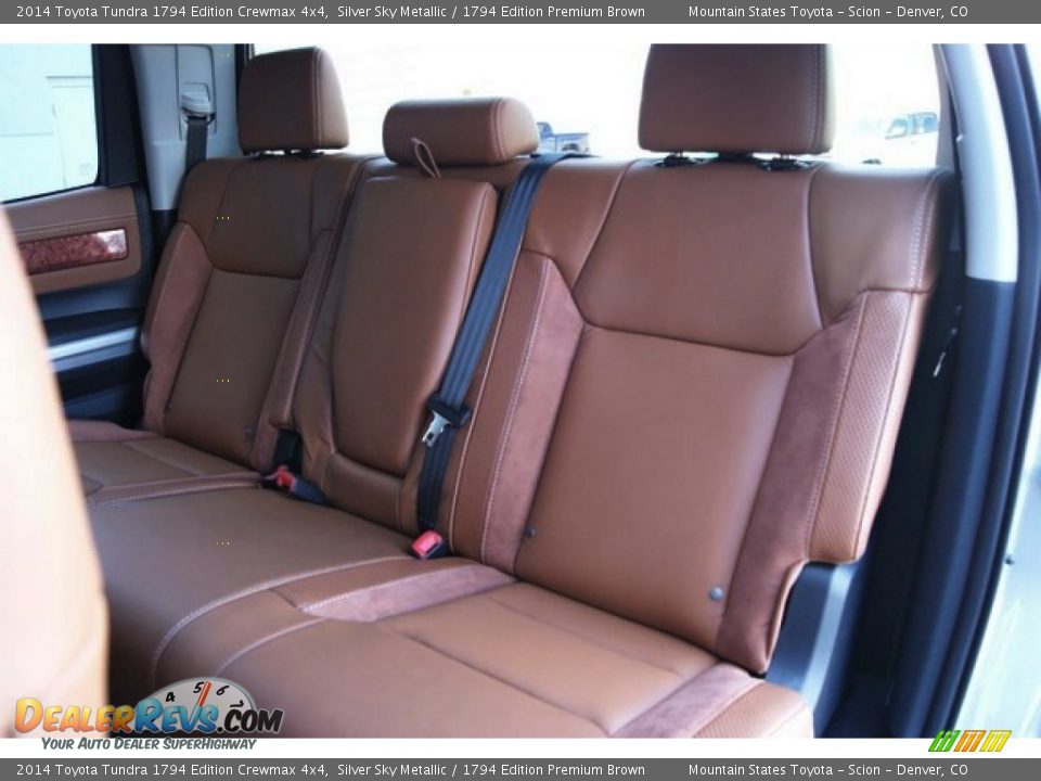 2014 Toyota Tundra 1794 Edition Crewmax 4x4 Silver Sky Metallic / 1794 Edition Premium Brown Photo #10