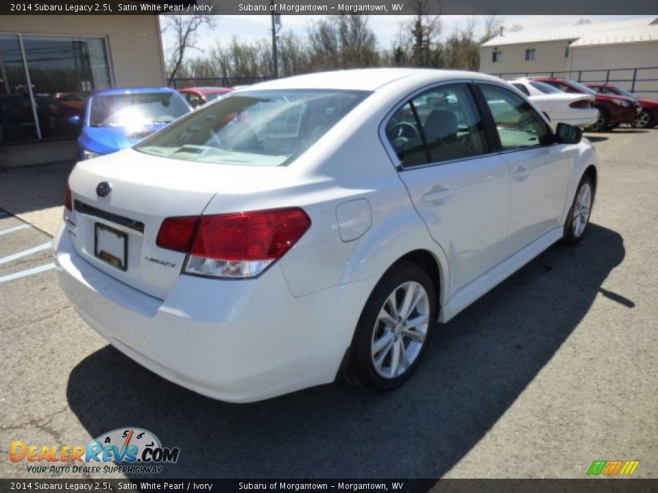 2014 Subaru Legacy 2.5i Satin White Pearl / Ivory Photo #7
