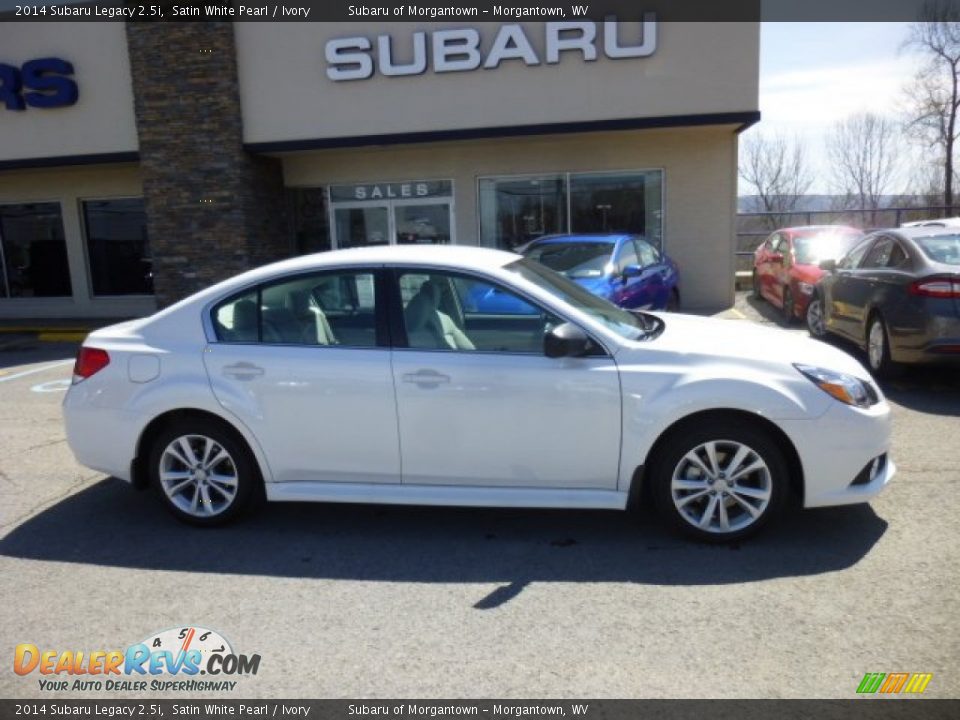 2014 Subaru Legacy 2.5i Satin White Pearl / Ivory Photo #8
