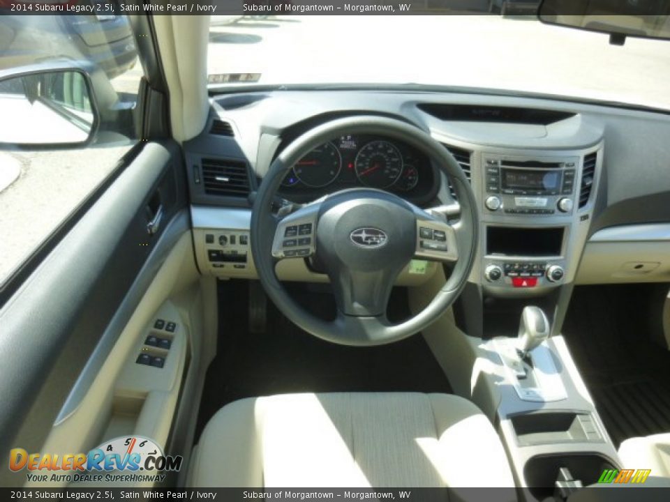 2014 Subaru Legacy 2.5i Satin White Pearl / Ivory Photo #14