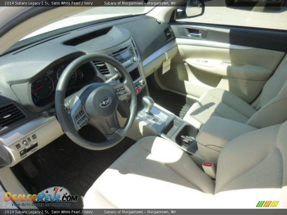 2014 Subaru Legacy 2.5i Satin White Pearl / Ivory Photo #16