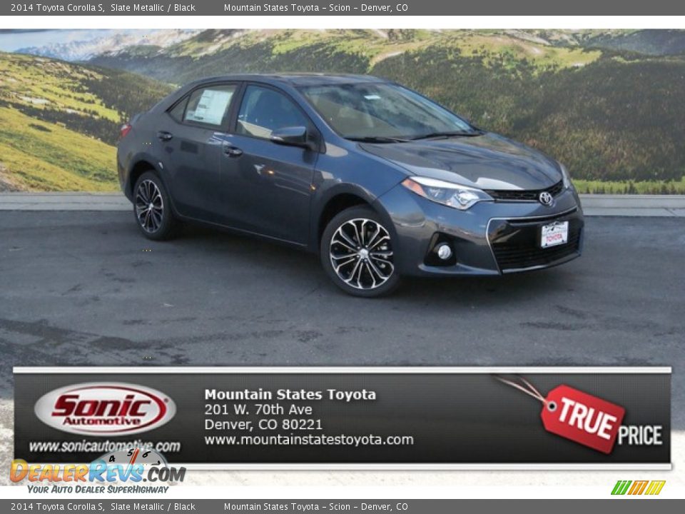 2014 Toyota Corolla S Slate Metallic / Black Photo #1