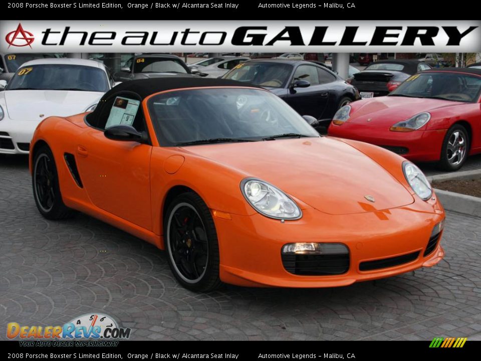 2008 Porsche Boxster S Limited Edition Orange / Black w/ Alcantara Seat Inlay Photo #1