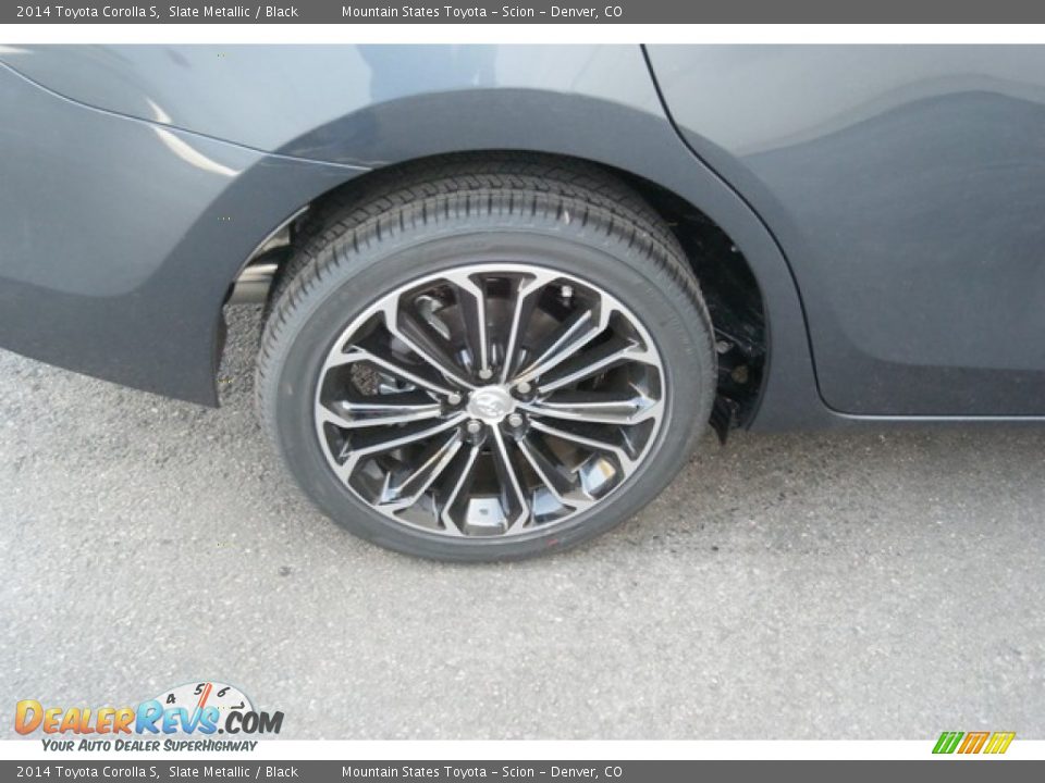 2014 Toyota Corolla S Slate Metallic / Black Photo #9
