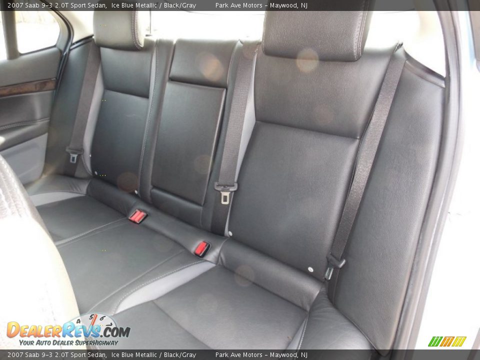 2007 Saab 9-3 2.0T Sport Sedan Ice Blue Metallic / Black/Gray Photo #14